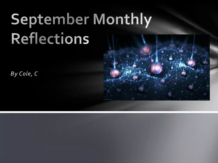 september monthly reflections
