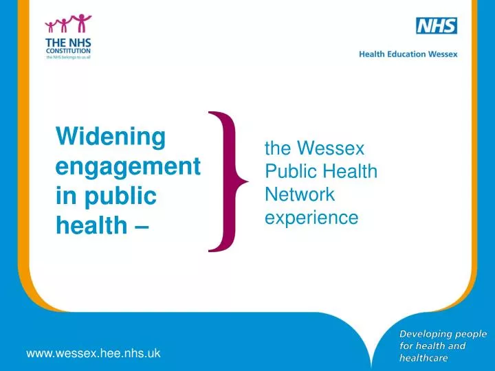 widening engagement in public health