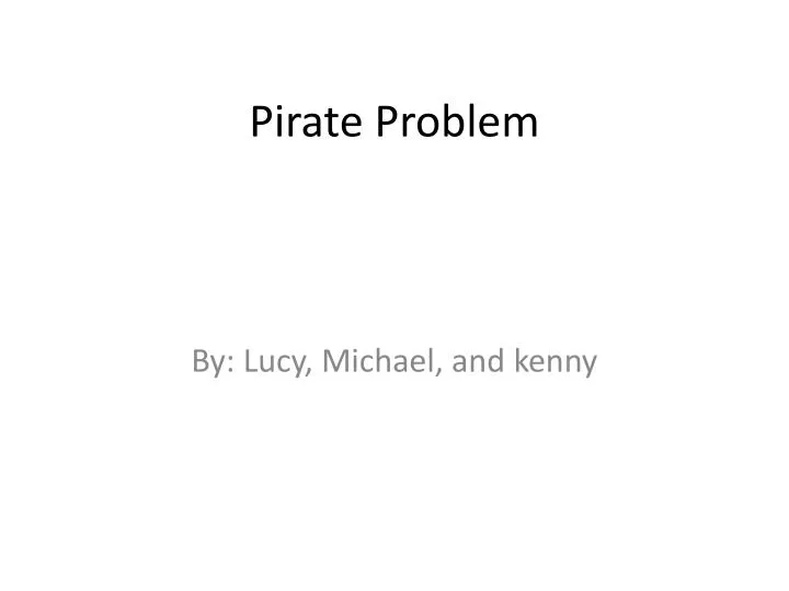 pirate problem