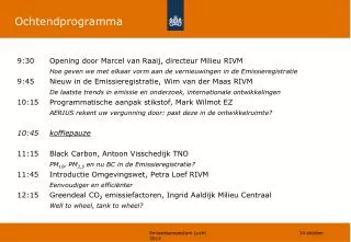 ochtendprogramma