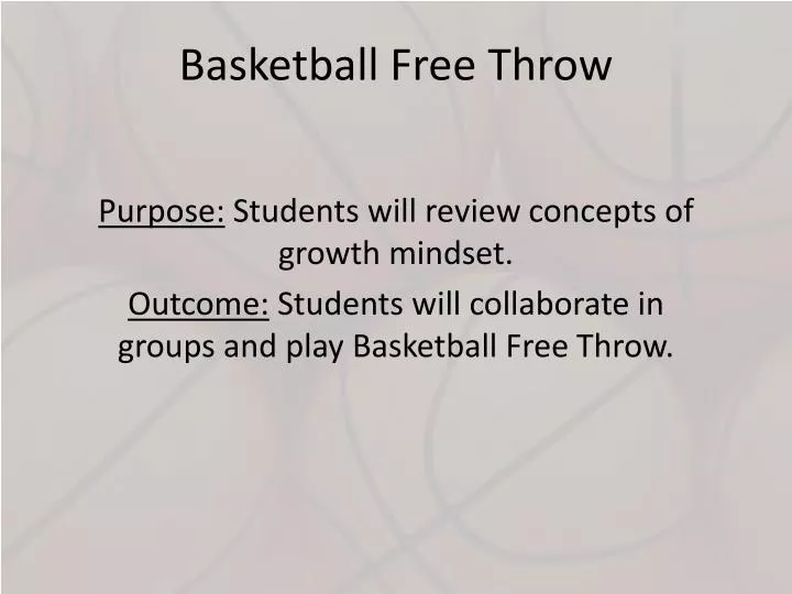 basketball free throw