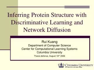 Inferring Protein Structure with Discriminative Learning and Network Diffusion