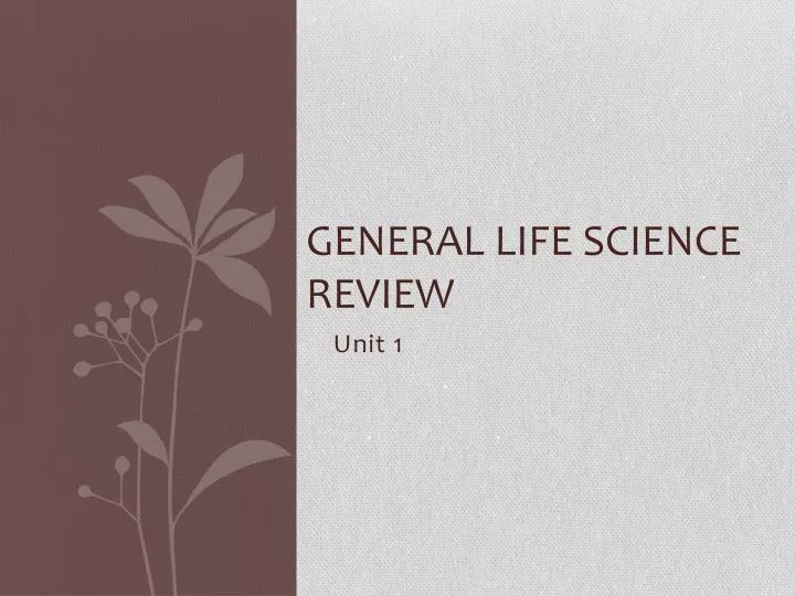general life science review