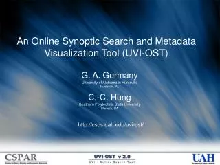 An Online Synoptic Search and Metadata Visualization Tool (UVI-OST)