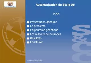 automatisation du scale up