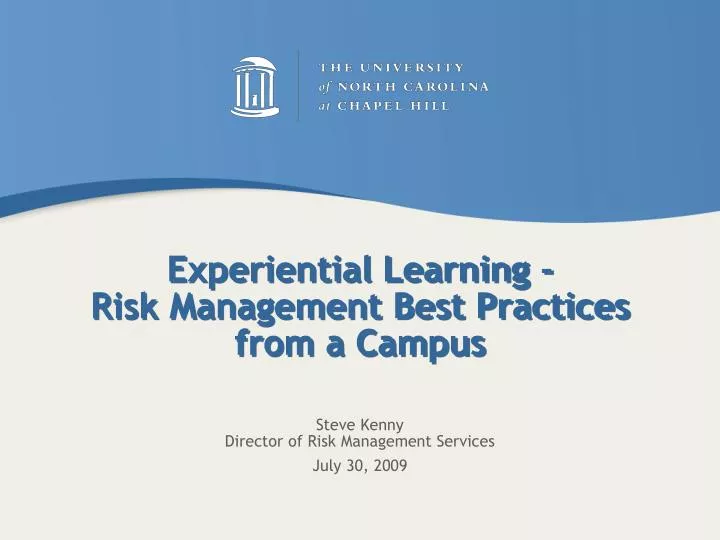 experiential learning risk management best practices from a campus