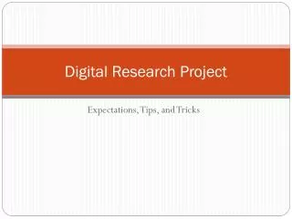 Digital Research Project