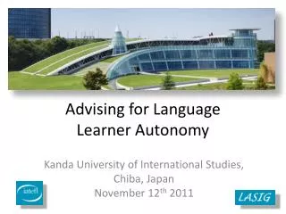 Advising for Language Learner Autonomy