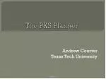 The PKS Planner - slide 1