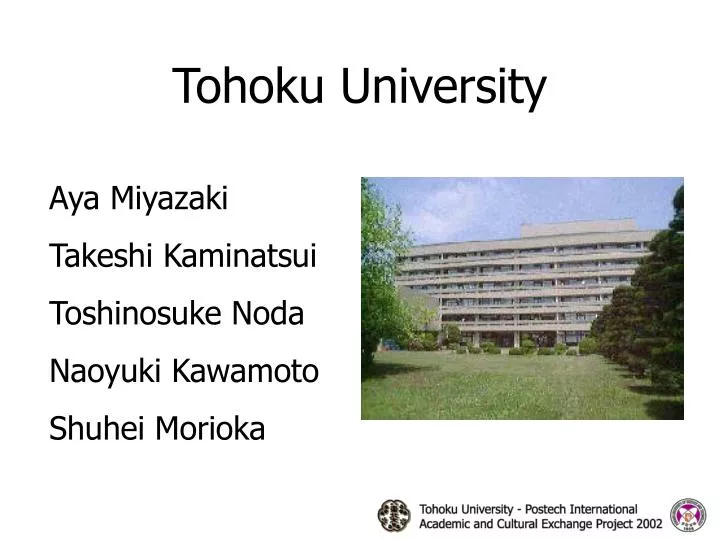 tohoku university