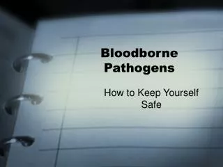 Bloodborne Pathogens