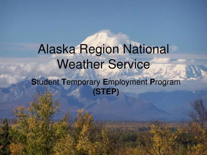 alaska region national weather service