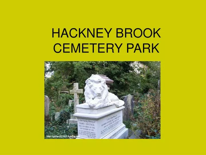hackney brook cemetery park