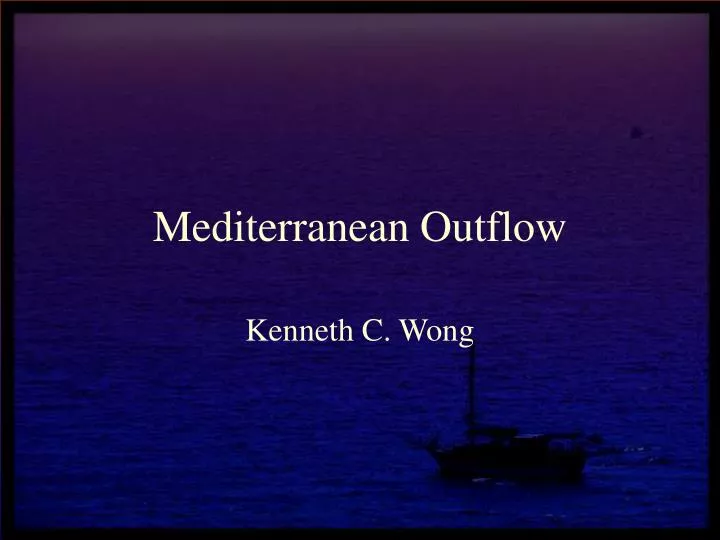 mediterranean outflow