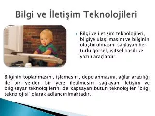 bilgi ve leti im teknolojileri