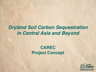 Dryland Soil Carbon Sequestration in Central Asia and Beyond