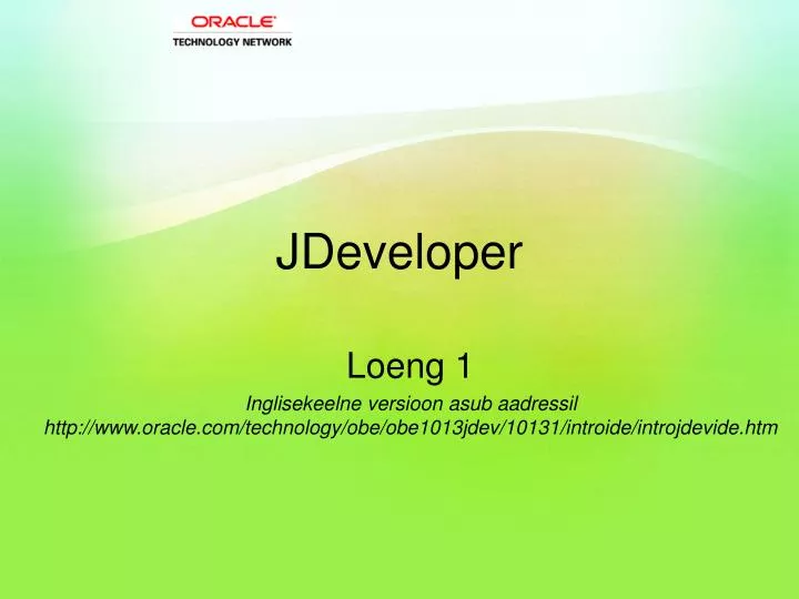 jdeveloper