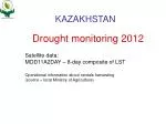 Drought monitoring 2012