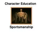 Sportsmanship - slide 1