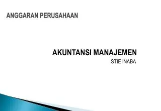 anggaran perusahaan