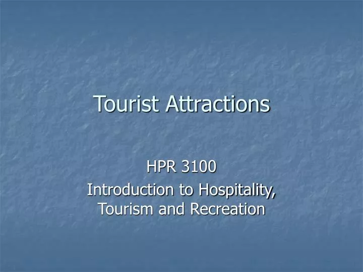 tourist attractions