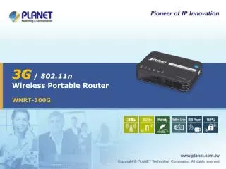 3G / 802.11n Wireless Portable Router
