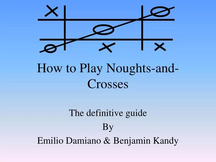 how to play noughts and crosses