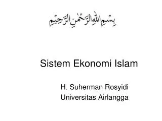 sistem ekonomi islam