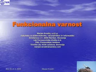 funkcionalna varnost