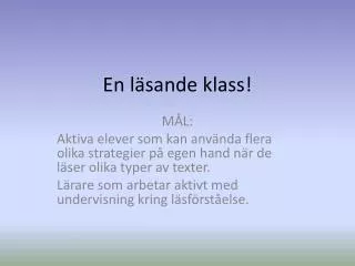 en l sande klass