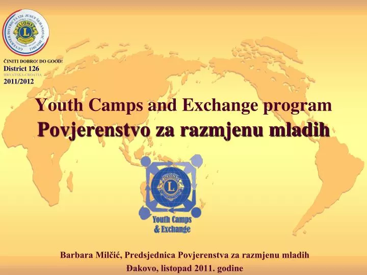 youth camps and exchange program povjerenstvo za razmjenu mladih