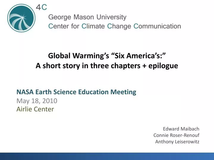 global warming s six america s a short story in three chapters epilogue