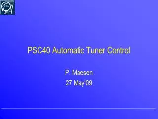 PSC40 Automatic Tuner Control