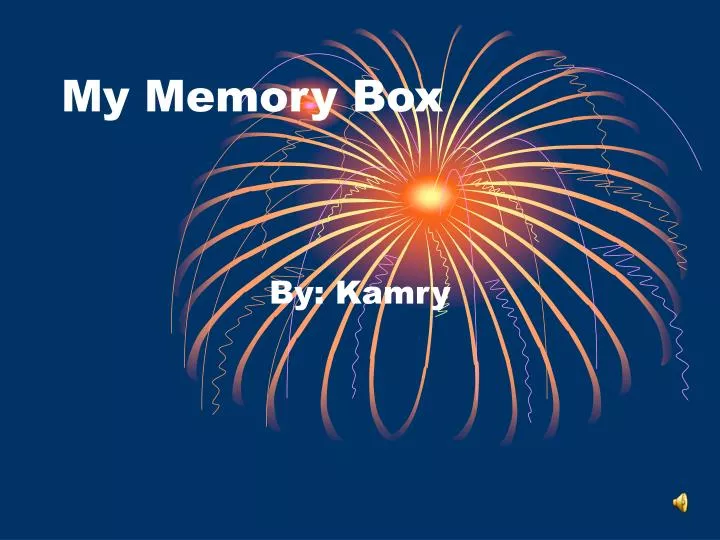 my memory box