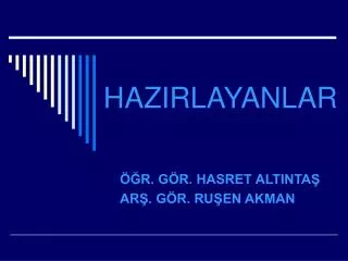 hazirlayanlar