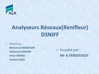analyseurs r seaux renifleur dsniff