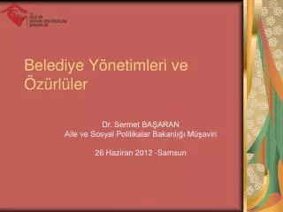 belediye y netimleri ve z rl ler