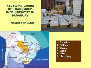 RELEVANT CASES OF TRADEMARK INFRINGEMENT IN PARAGUAY