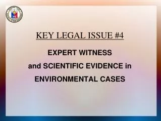 KEY LEGAL ISSUE #4