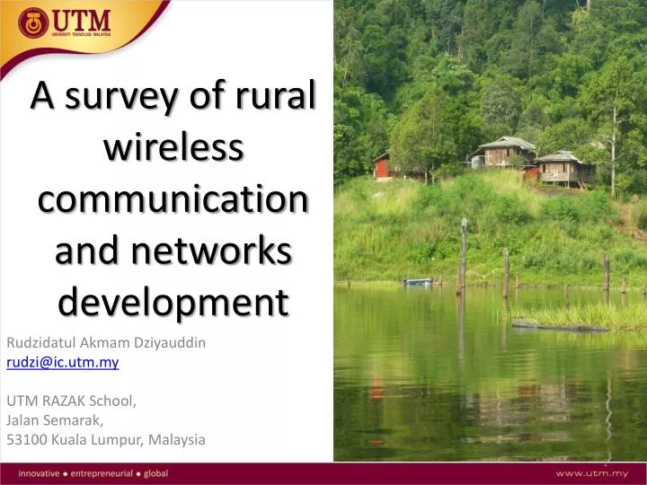 a survey of rural wireless communication and networks development