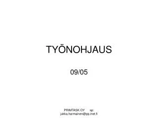 ty nohjaus