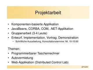 projektarbeit
