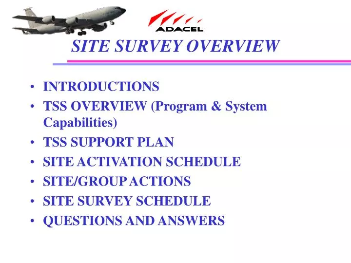 site survey overview