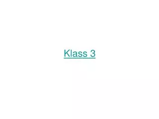 klass 3