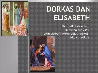 dorkas dan elisabeth