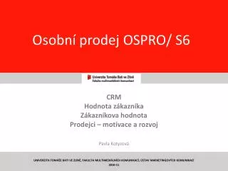 osobn prodej ospro s6