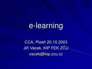 e learning