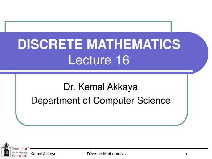 discrete mathematics lecture 16
