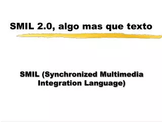 smil 2 0 algo mas que texto