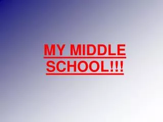 my middle school